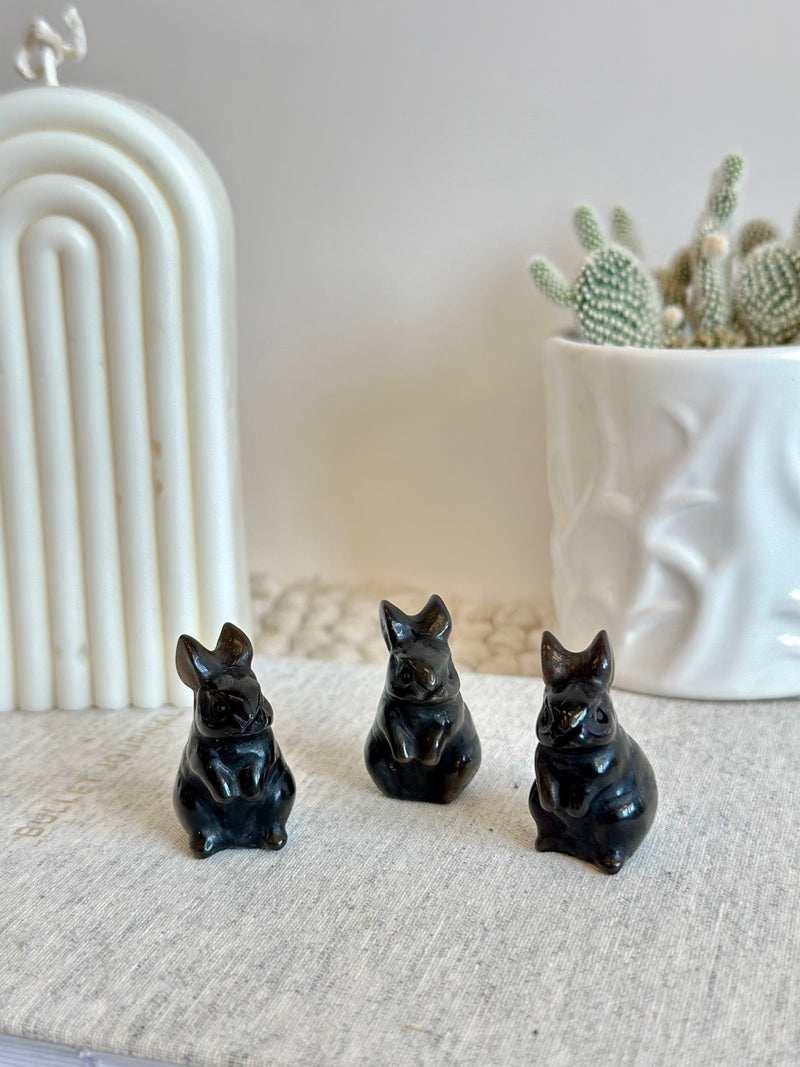 Lapin | Obsidienne Argenté