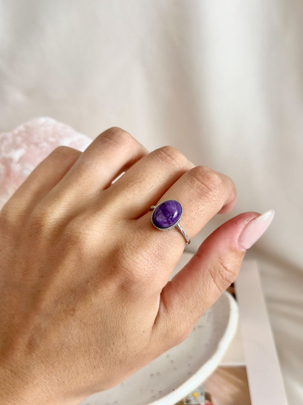 Bague | Nysa | Charoïte