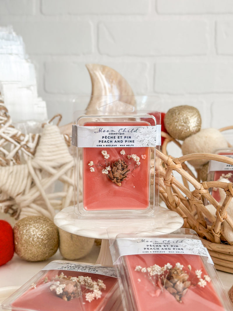 Pêche et pin | Cire de soya pour diffuseur