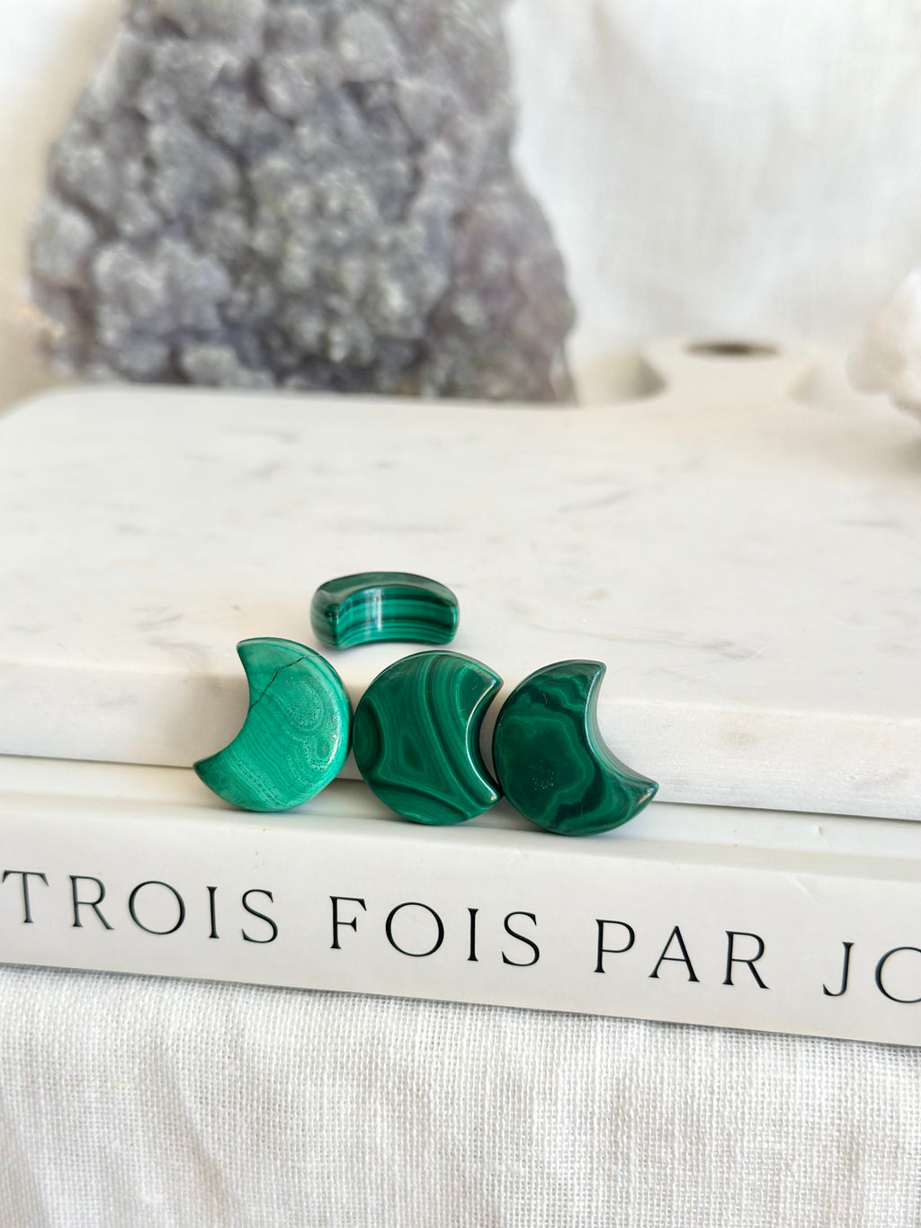 Mini lune | Qualité AAA | Malachite