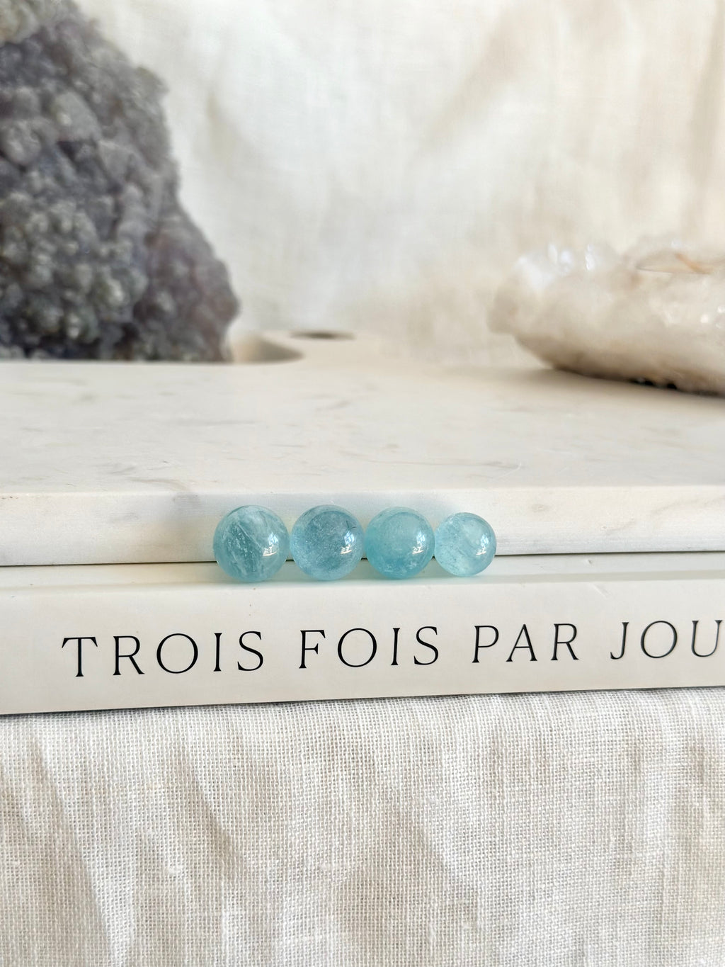 Mini sphère | Qualité AAA | Aquamarine