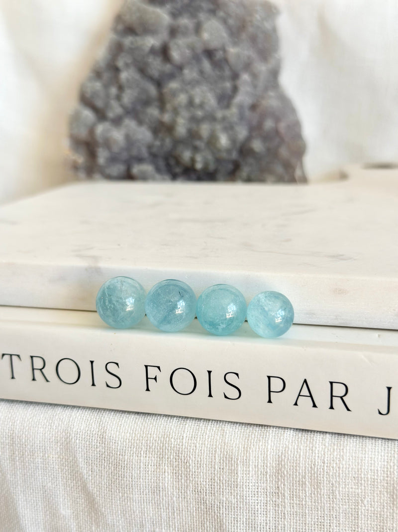 Mini sphère | Qualité AAA | Aquamarine