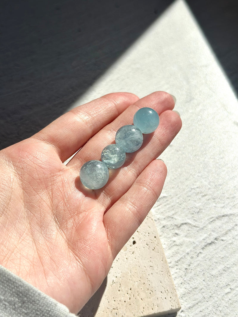 Mini sphère | Qualité AAA | Aquamarine