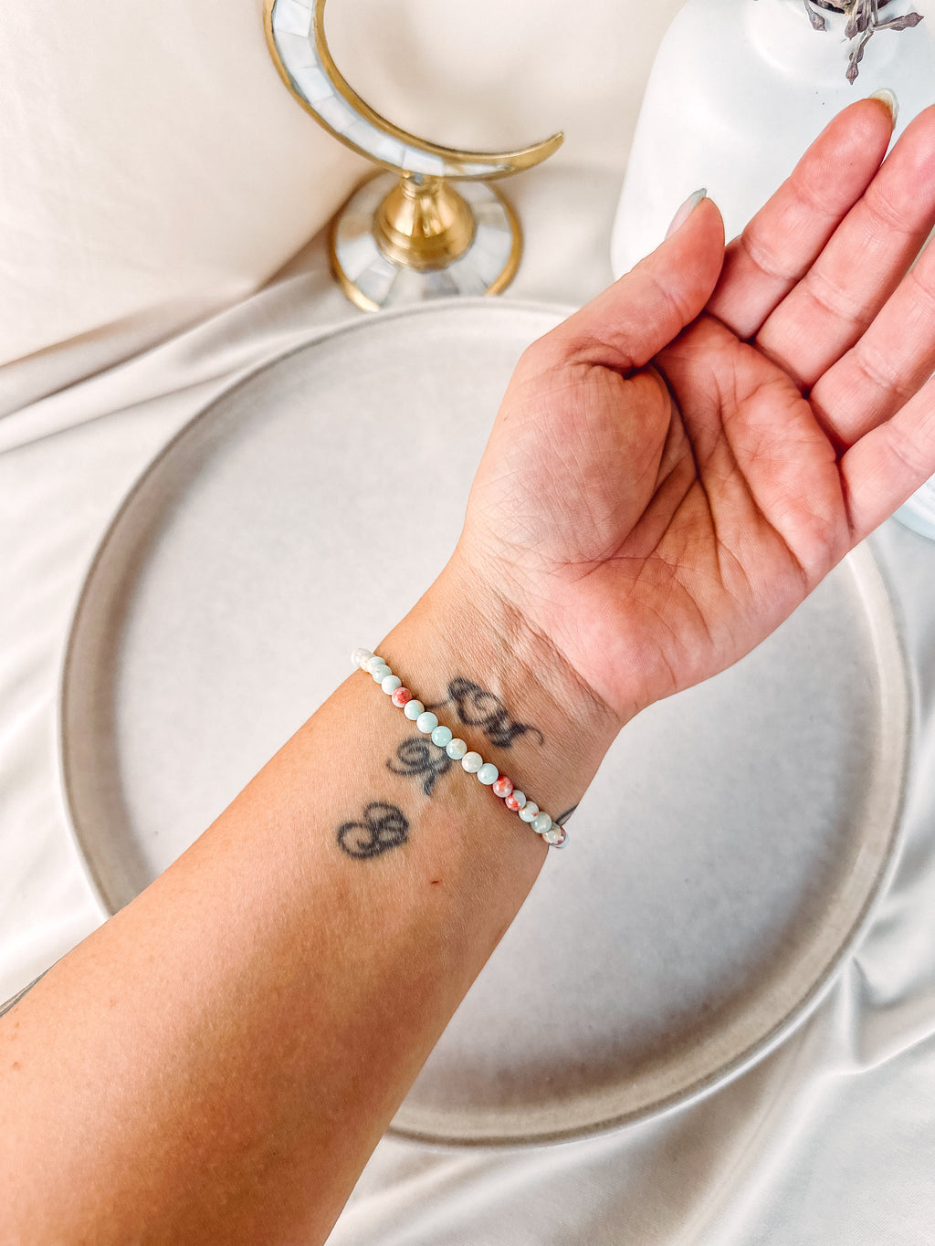 Bracelet | Calcite des Caraïbes | 4mm