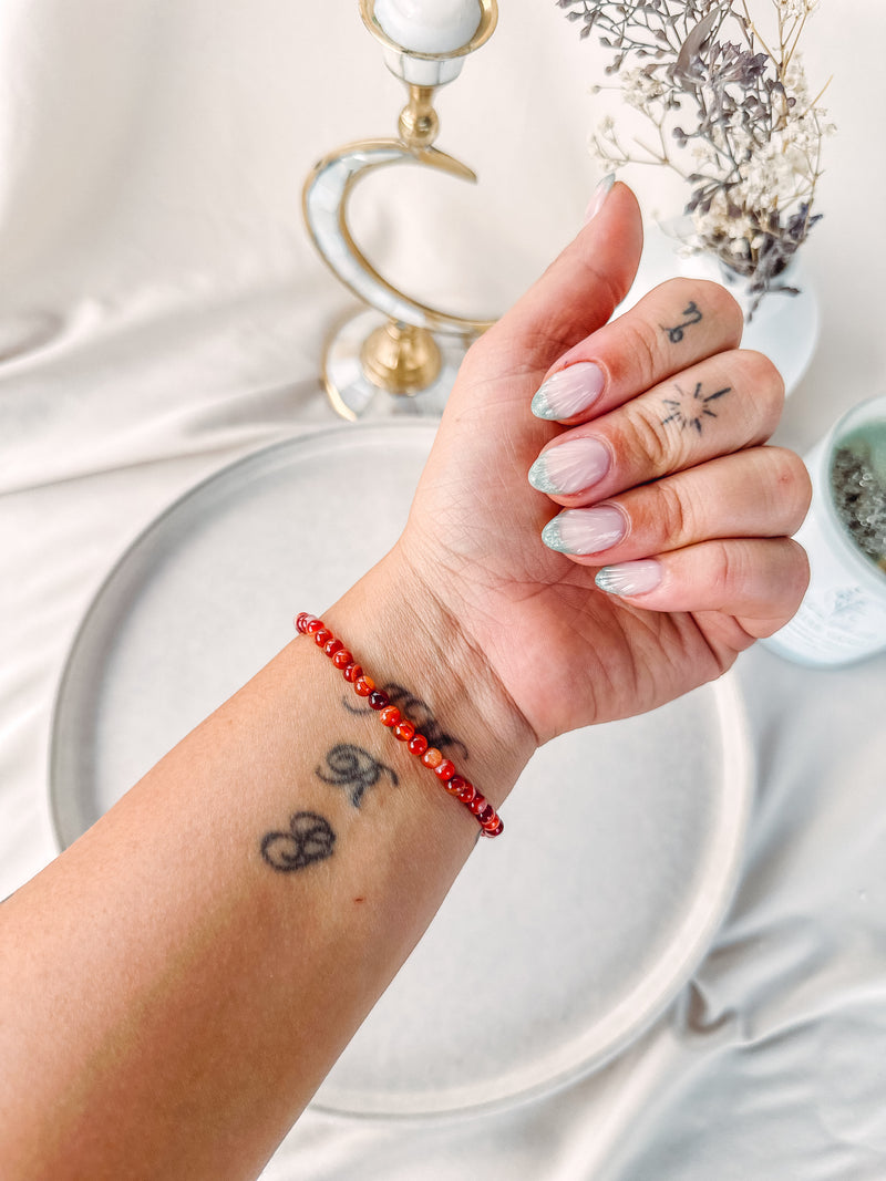 Bracelet | Cornaline | 4mm