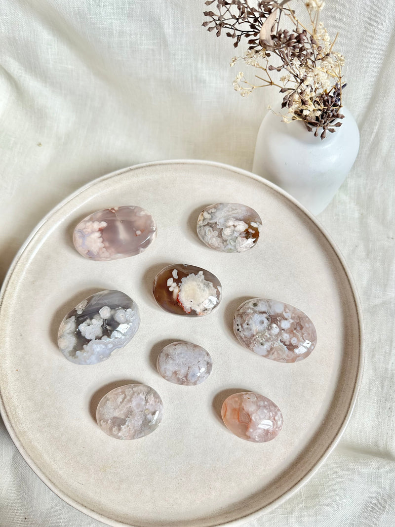 Pierre de paume |  Agate Fleur