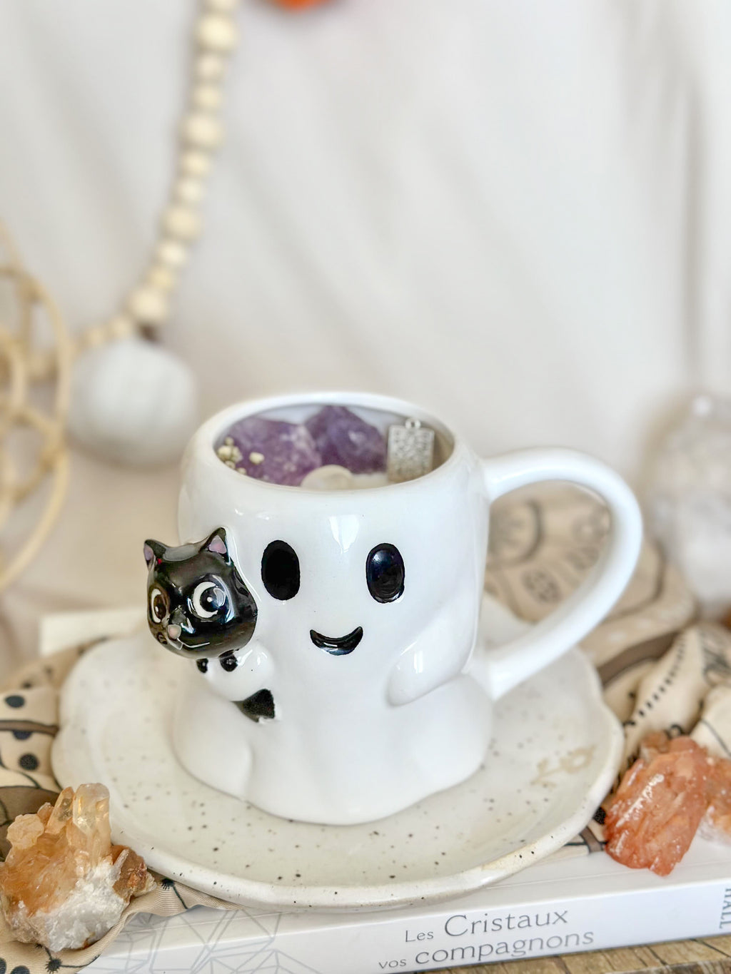 Chandelle | Tasse | Fantôme et son chat