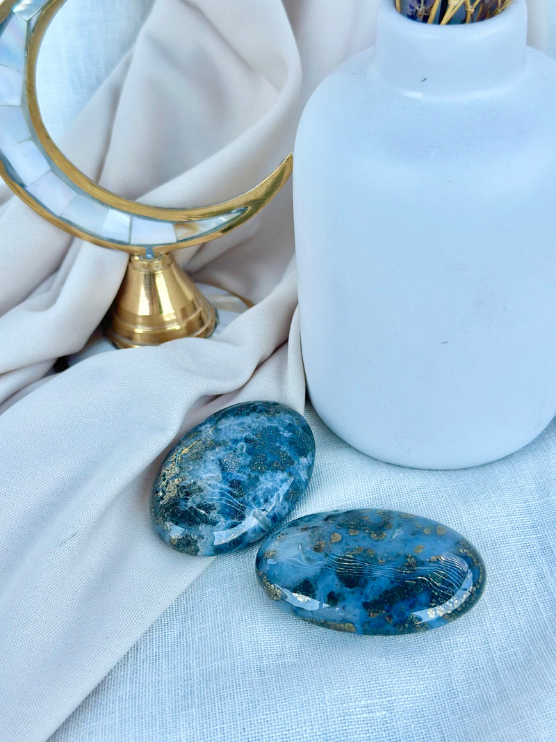 Pierre de paume | Agate Pyrite