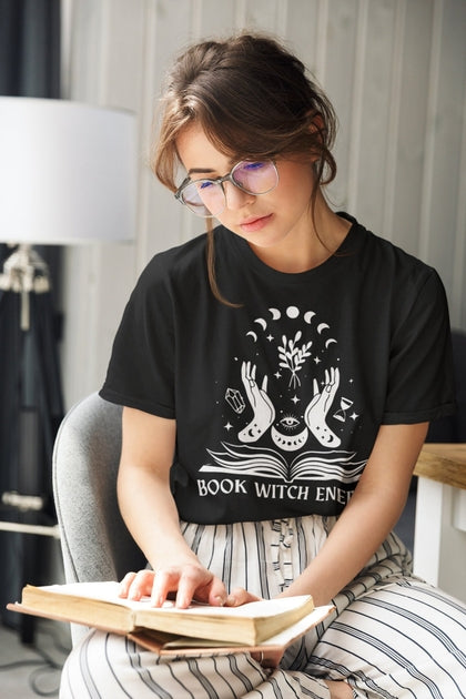 T-shirt | Book Witch Energy | Blanc