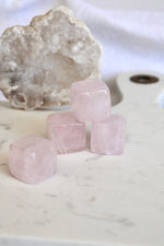 Cube | Quartz rose & quartz clair aura