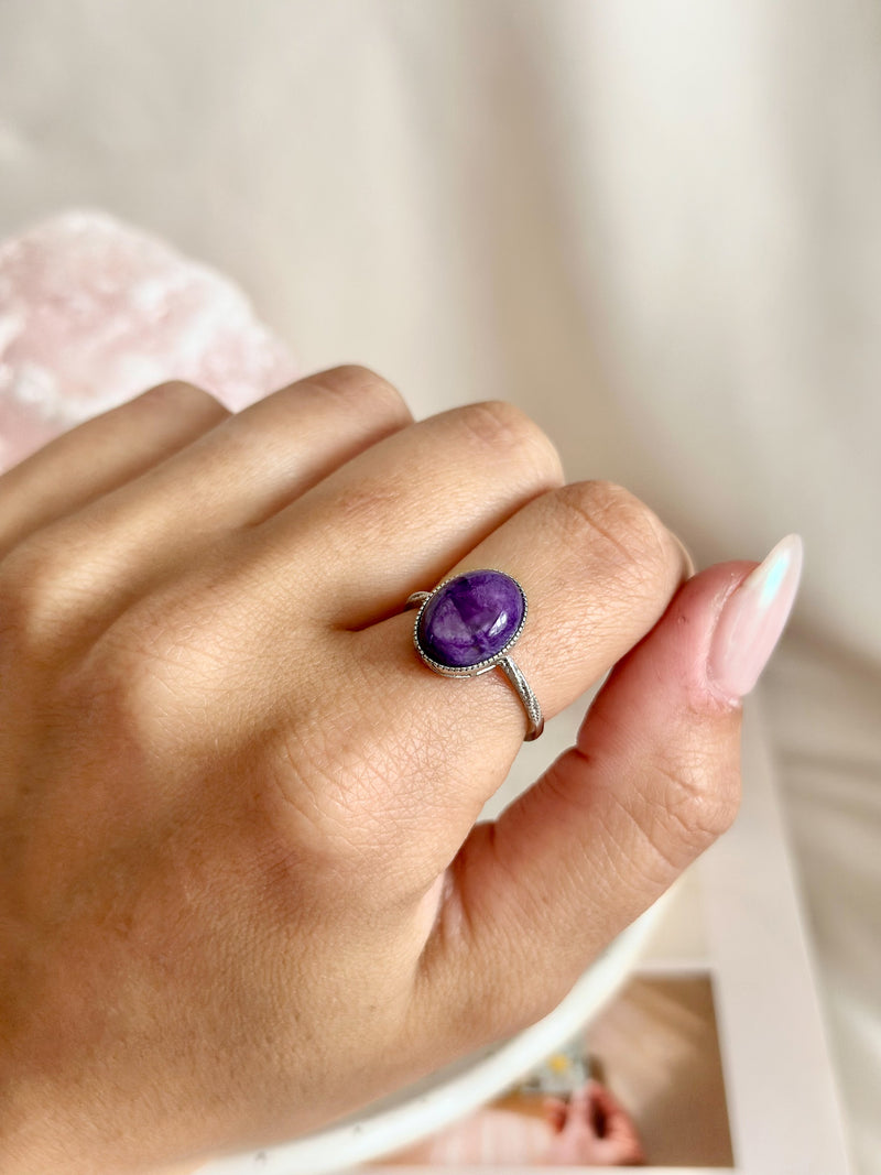Bague | Nysa | Charoïte