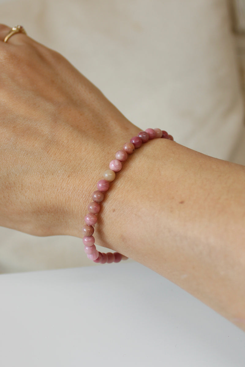Bracelet | Rhodonite | 4mm