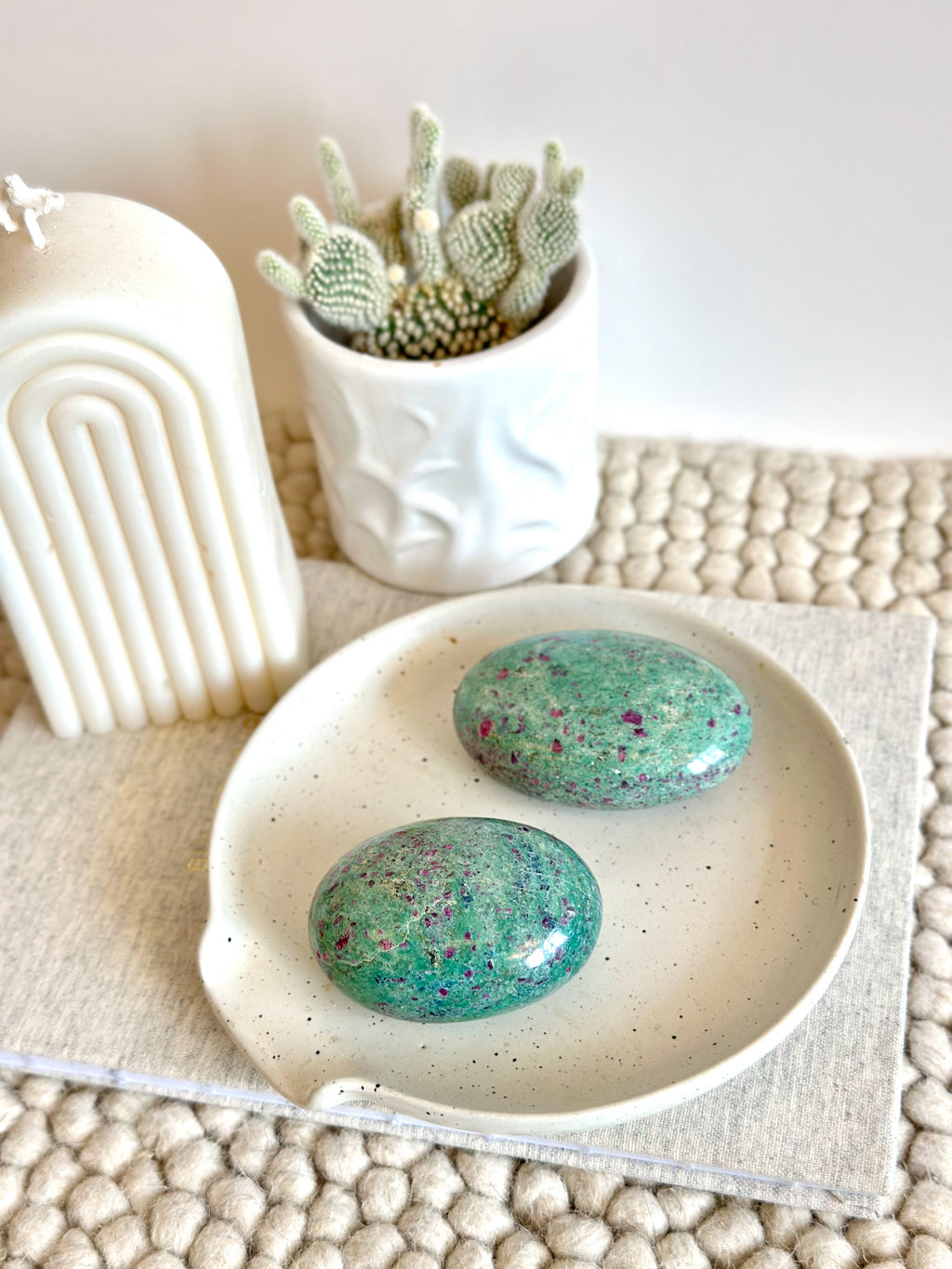 Pierre de paume | Rubis Fuchsite