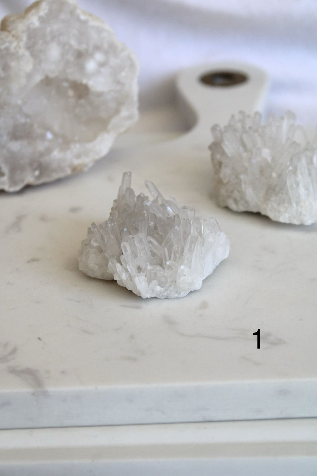 Cluster pointe fine | Quartz clair