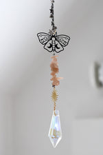Suncatcher | Lueur étoilé | Pierre de lune pêche
