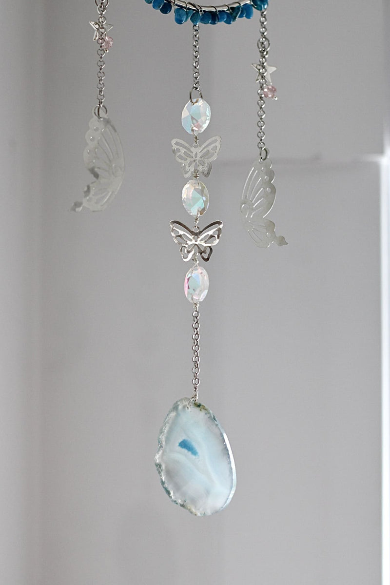 Suncatcher | Papillon céleste | Apatite & Agate