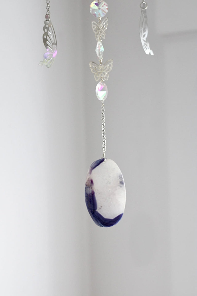 Suncatcher | Envolé lunaire | Améthyste et agate