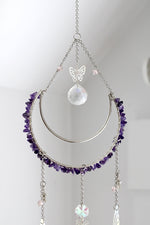 Suncatcher | Envolé lunaire | Améthyste et agate