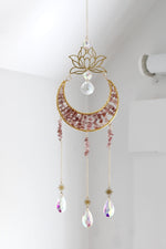 Suncatcher | Clarté lunaire | Quartz fraise