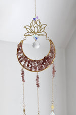 Suncatcher | Clarté lunaire | Quartz fraise