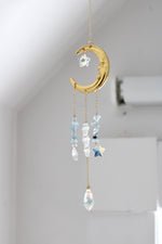 Suncatcher | Lune étoilé | Aquamarine