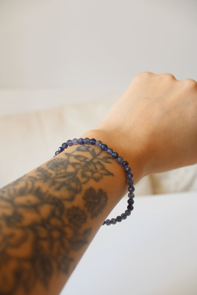 Bracelet | iolite | Facetté | 4mm