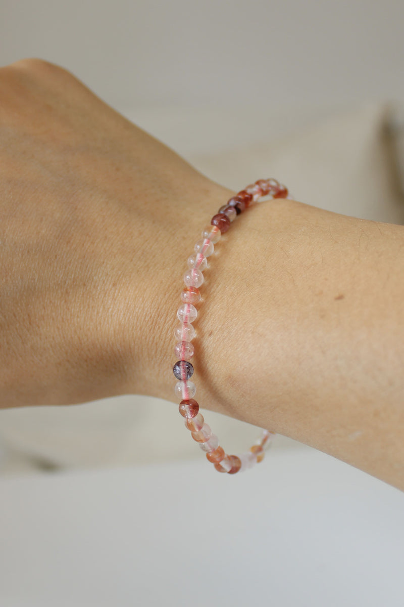 Bracelet | Quartz feu | 4mm