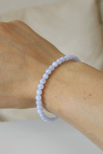 Bracelet | Agate dentelle | 4mm