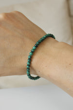 Bracelet | Malachite | 4mm