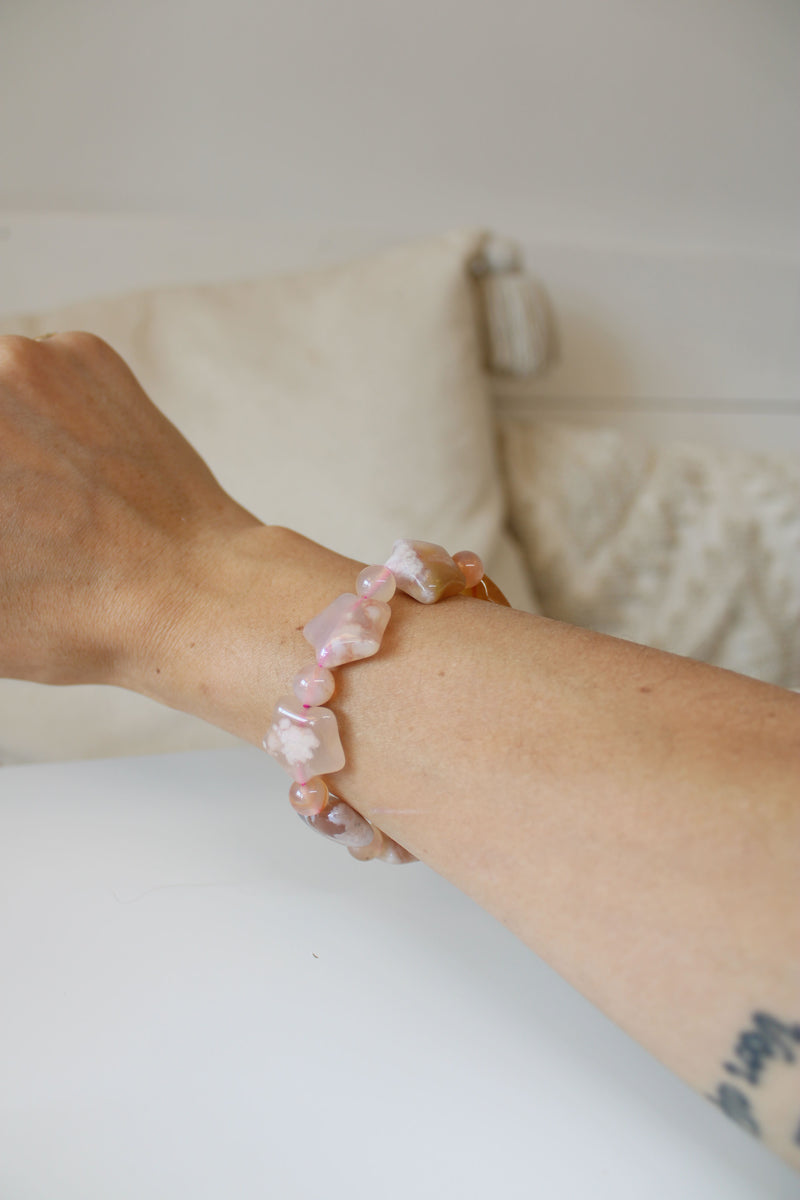 Bracelet | Forme agate fleur