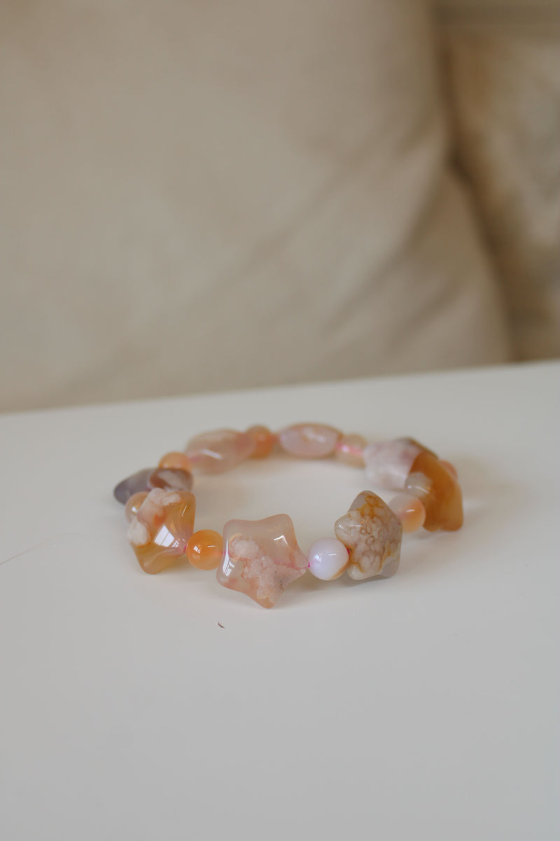 Bracelet | Forme agate fleur
