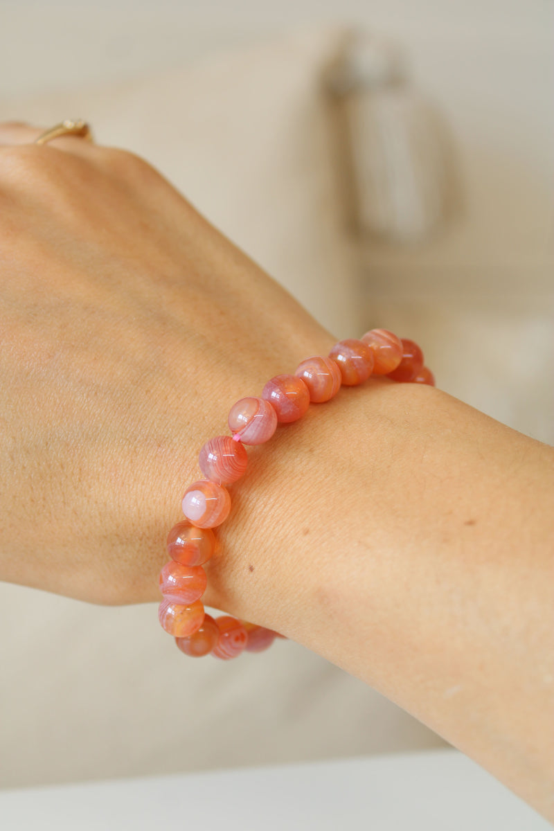 Bracelet | Agate apricot