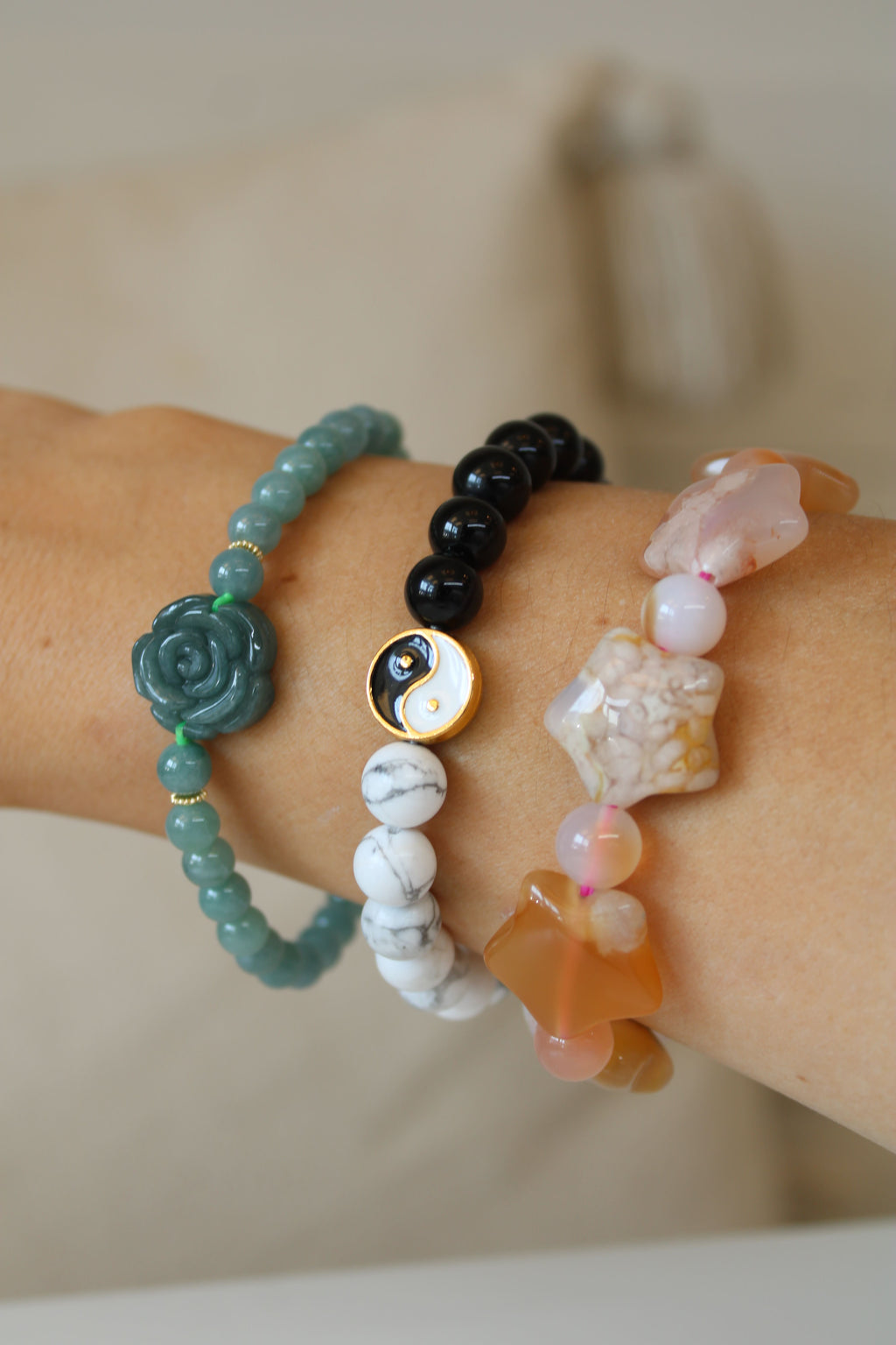 Bracelet | Forme agate fleur