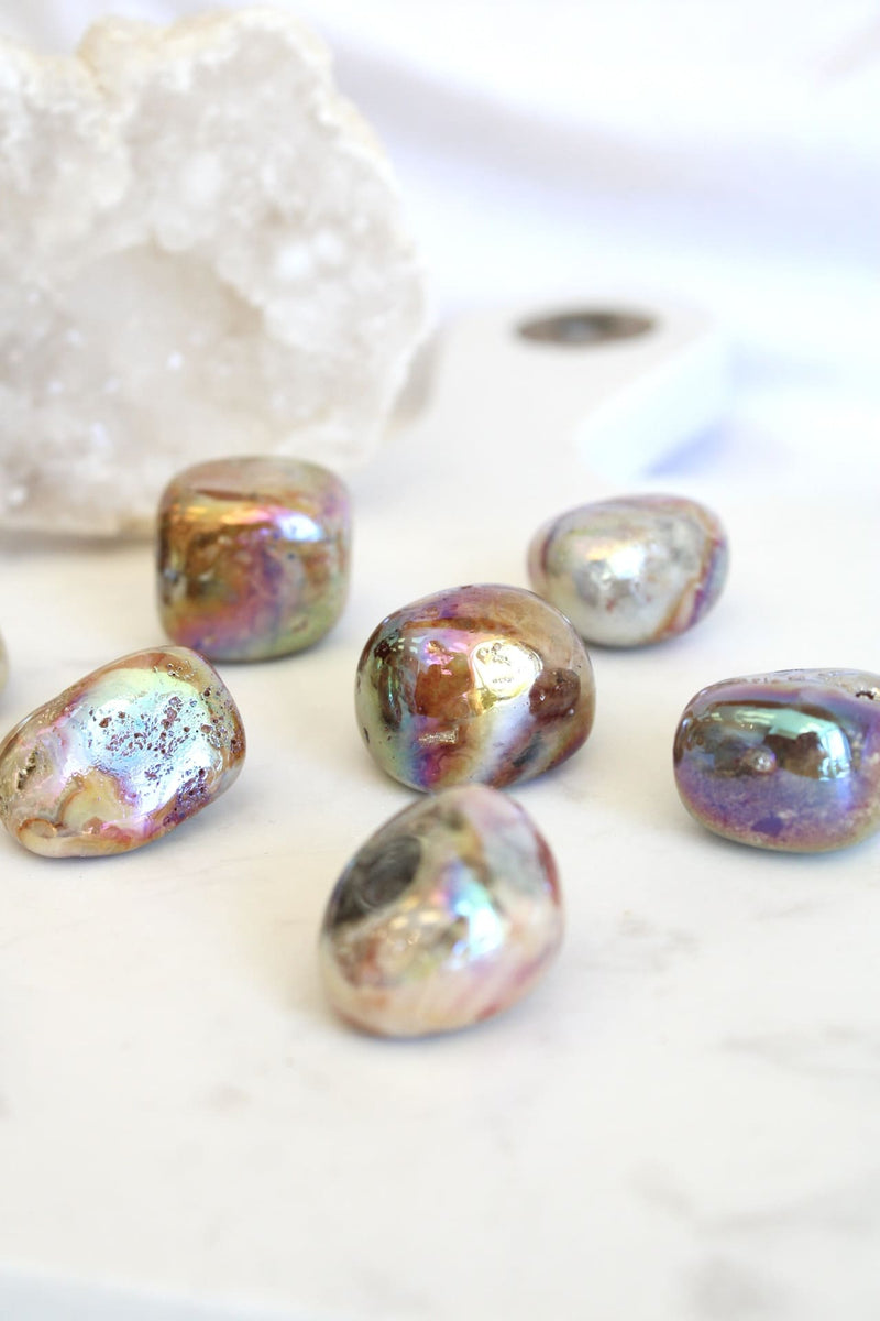 Pierre roulée | Agate folle aura
