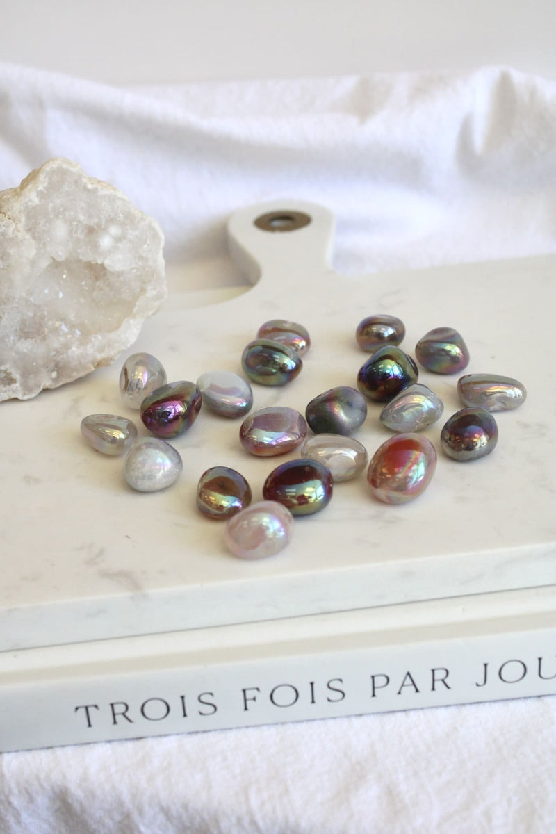 Pierre roulée - Agate aura