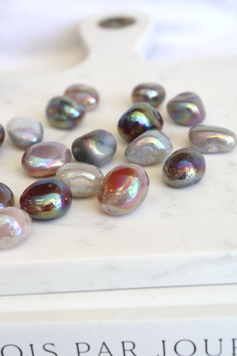 Pierre roulée - Agate aura