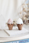Cornet | Opal rose & Jade blanc