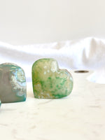 Cœur | Agate fleur teinté