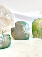 Cœur | Agate fleur teinté