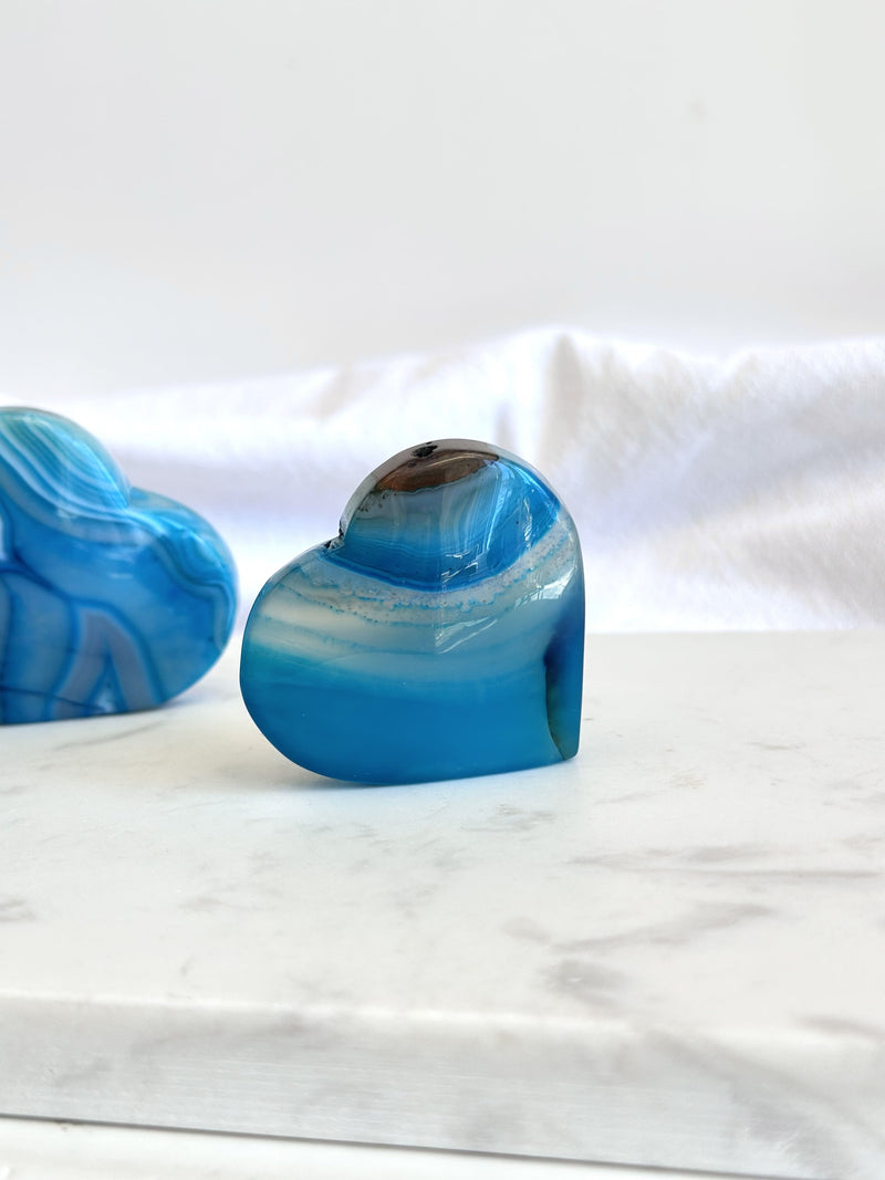 Cœur | Agate teinté