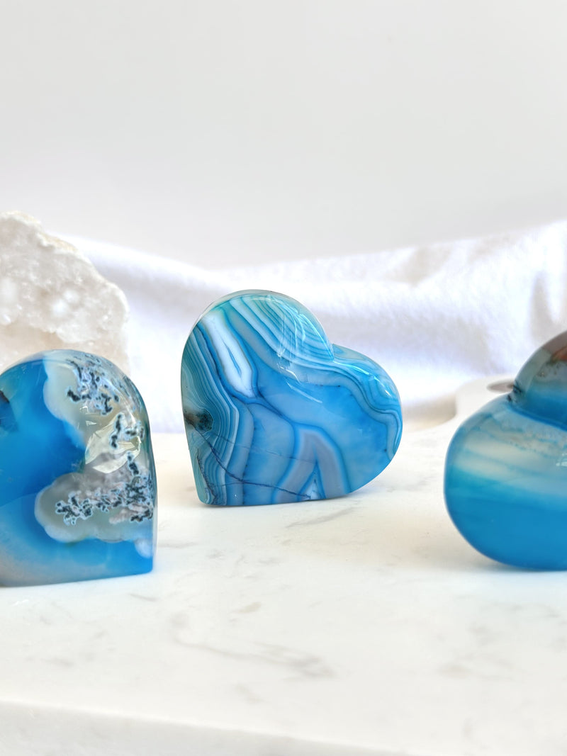 Cœur | Agate teinté