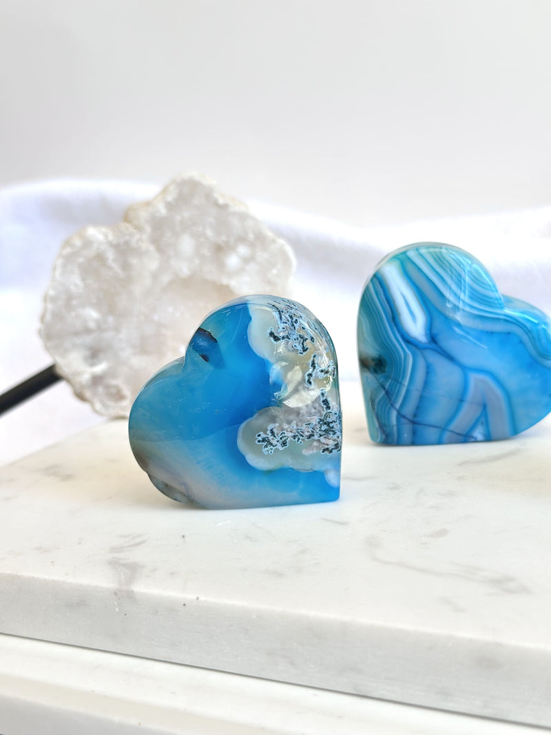 Cœur | Agate teinté