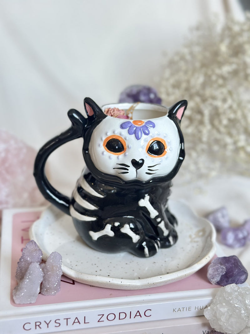 Chandelle | Tasse | Chat (fête des morts)