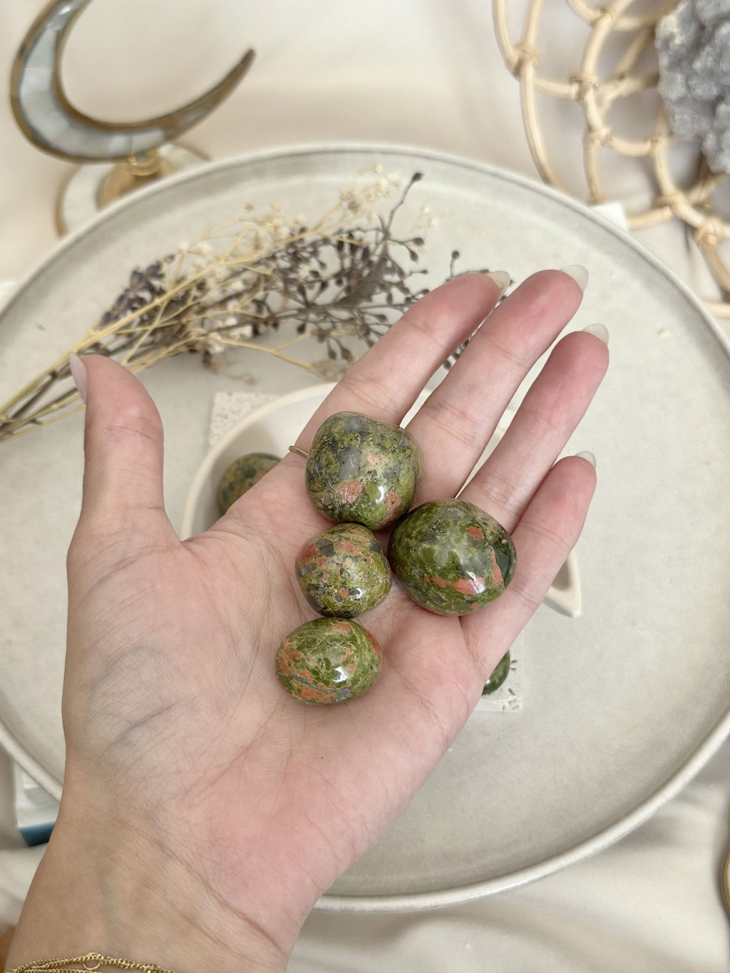 Pierre roulée | Unakite