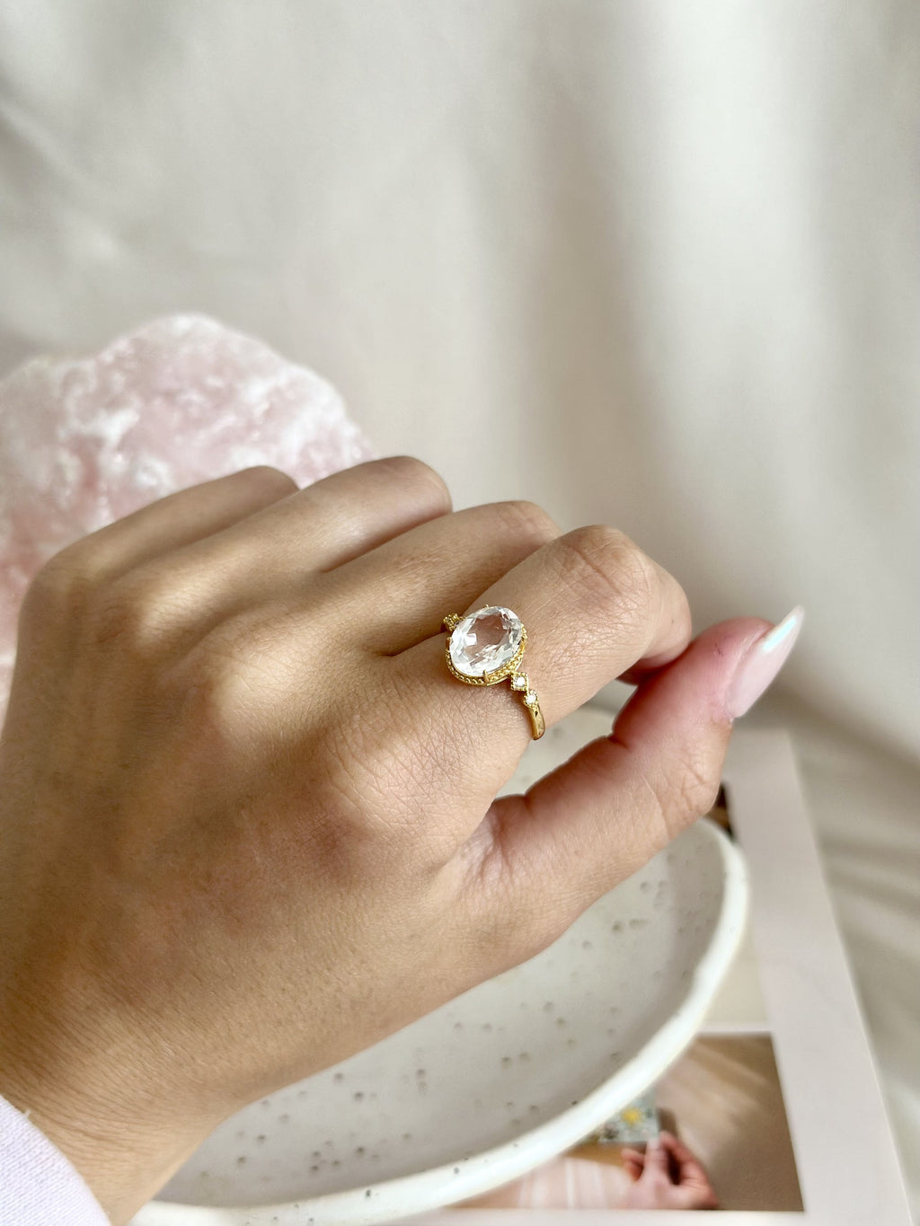 Bague | Éther | Quartz clair