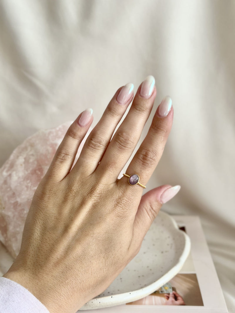 Bague | Amara | Lépidolite