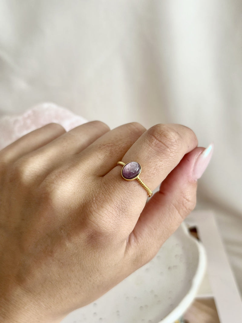 Bague | Amara | Lépidolite