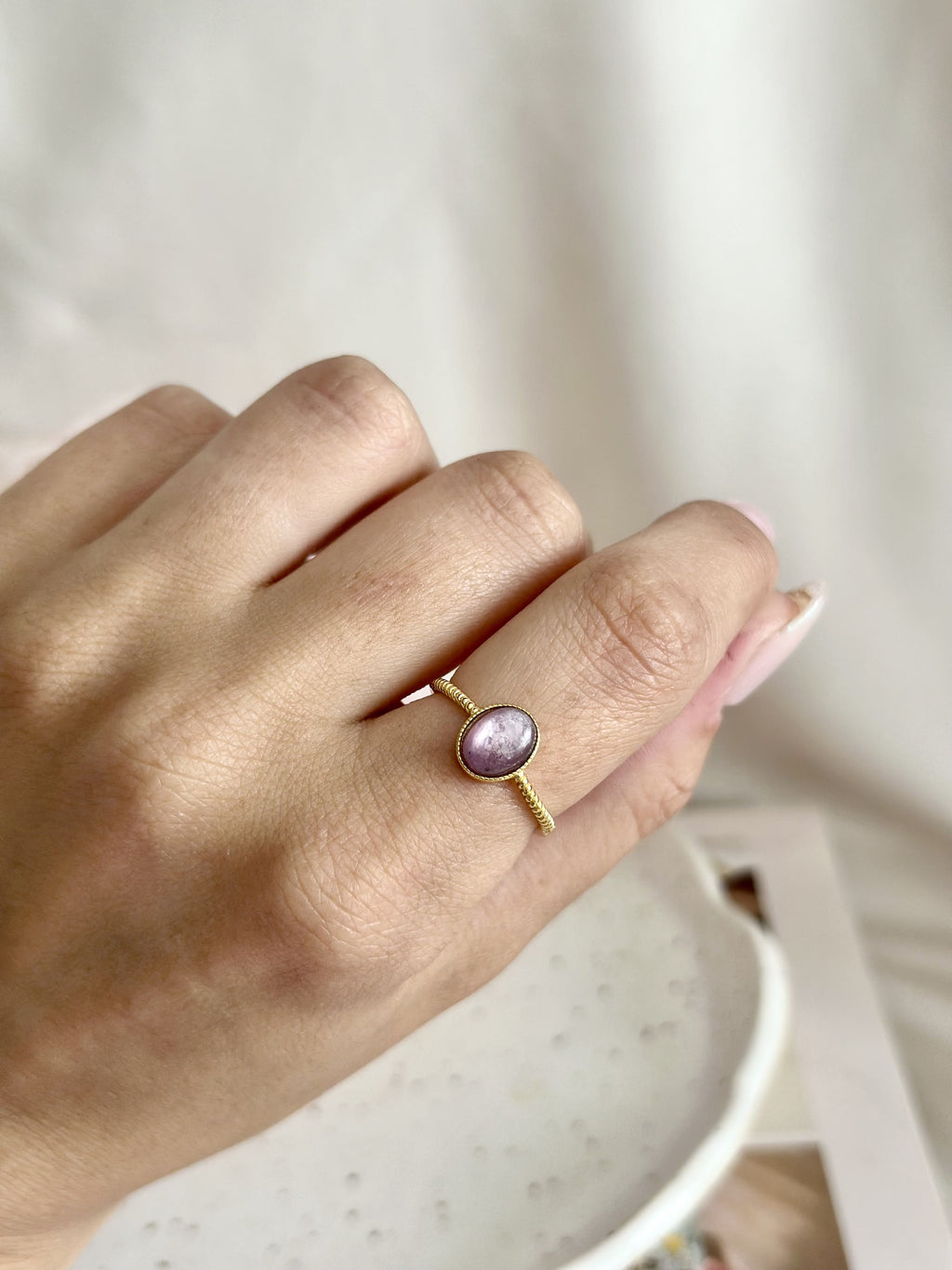 Bague | Amara | Lépidolite