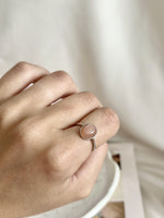 Bague | Aphéa | Pierre de lune pêche