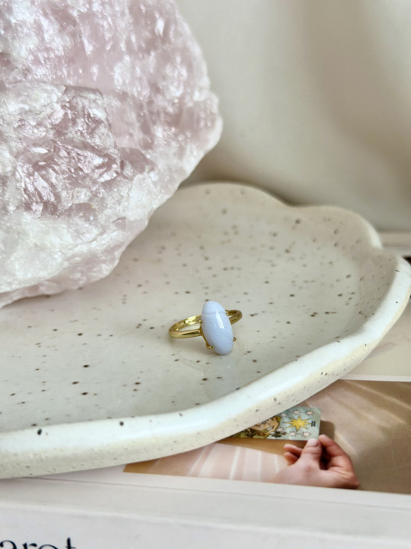 Bague | Vespéra | Agate dentelle